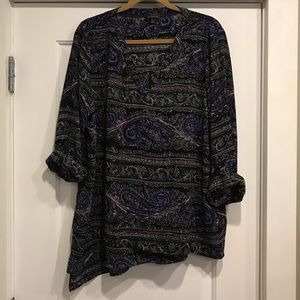 The Limited, Asymmetrical Tunic, V neck, XL